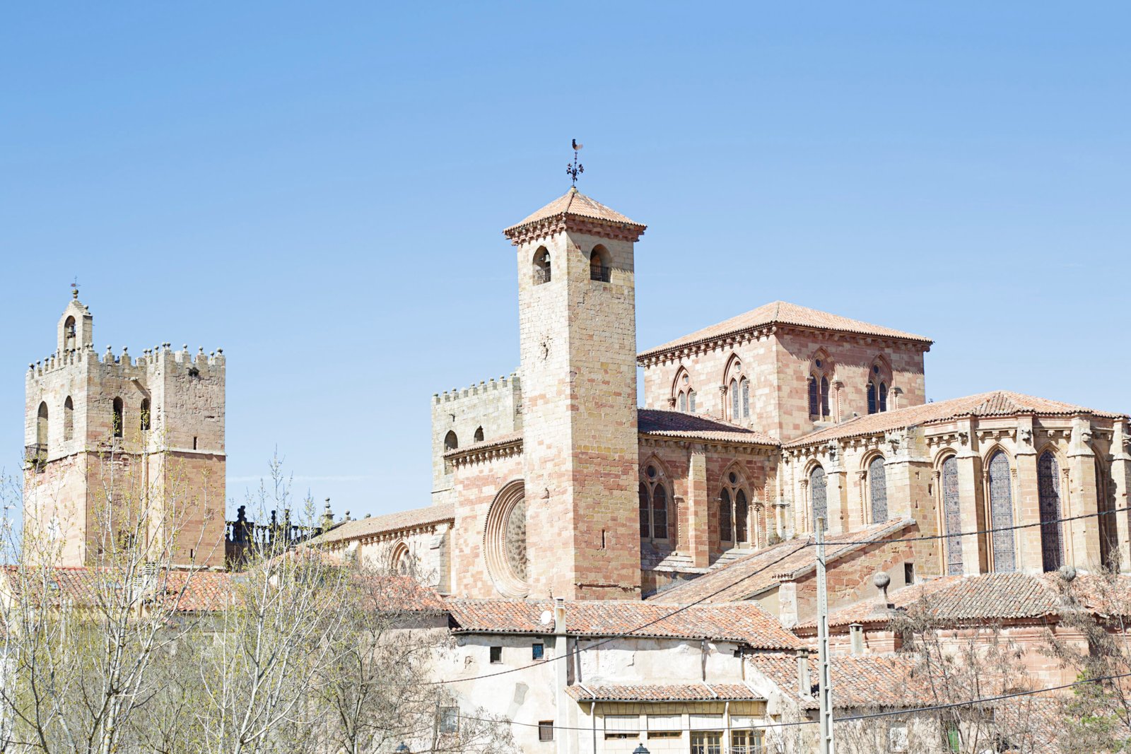 Sigüenza Cathedral located in the town of Sigüenza, in Castile La Mancha, Spain